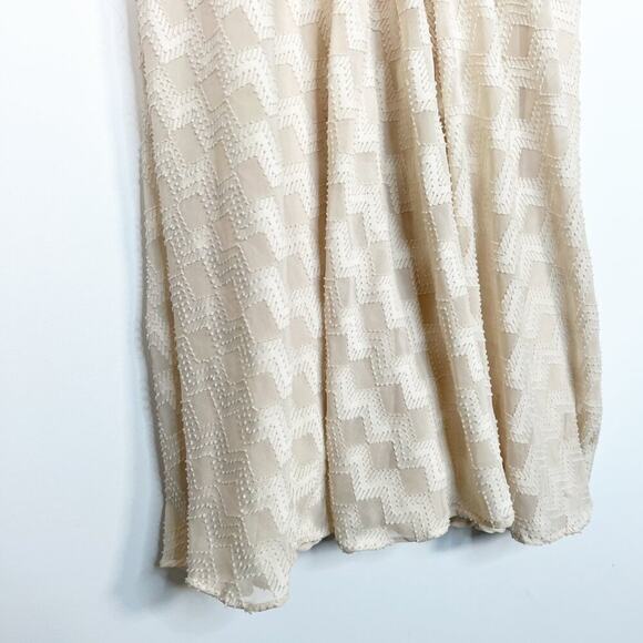 Anne Klein Vintage 90's Cream Pleated Textured Maxi Dress - Picture 13 of 14